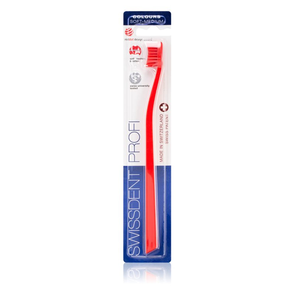 Swissdent Profi Colours Single Red manual toothbrushes